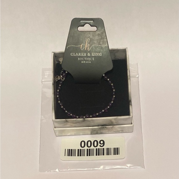 New 925 Sterling Silver Amethyst Bracelet - Picture 6 of 6